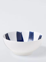 John Lewis John Lewis Coastal Fine China Bowl, White/Navy, 20cm- Buy online at McGrocer