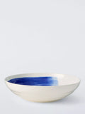 John Lewis Harbour low serving bowl 30cm white blue - British product