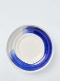 John Lewis Harbour low serving bowl 30cm white blue - British product
