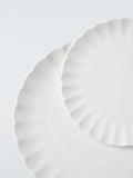 John Lewis fine china dinnerware scalloped 12 piece white (British brand)