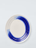 John Lewis stoneware oval platter cream blue 37cm - British product