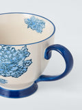 John Lewis hand painted floral stoneware teacup 380ml, imported from the UK