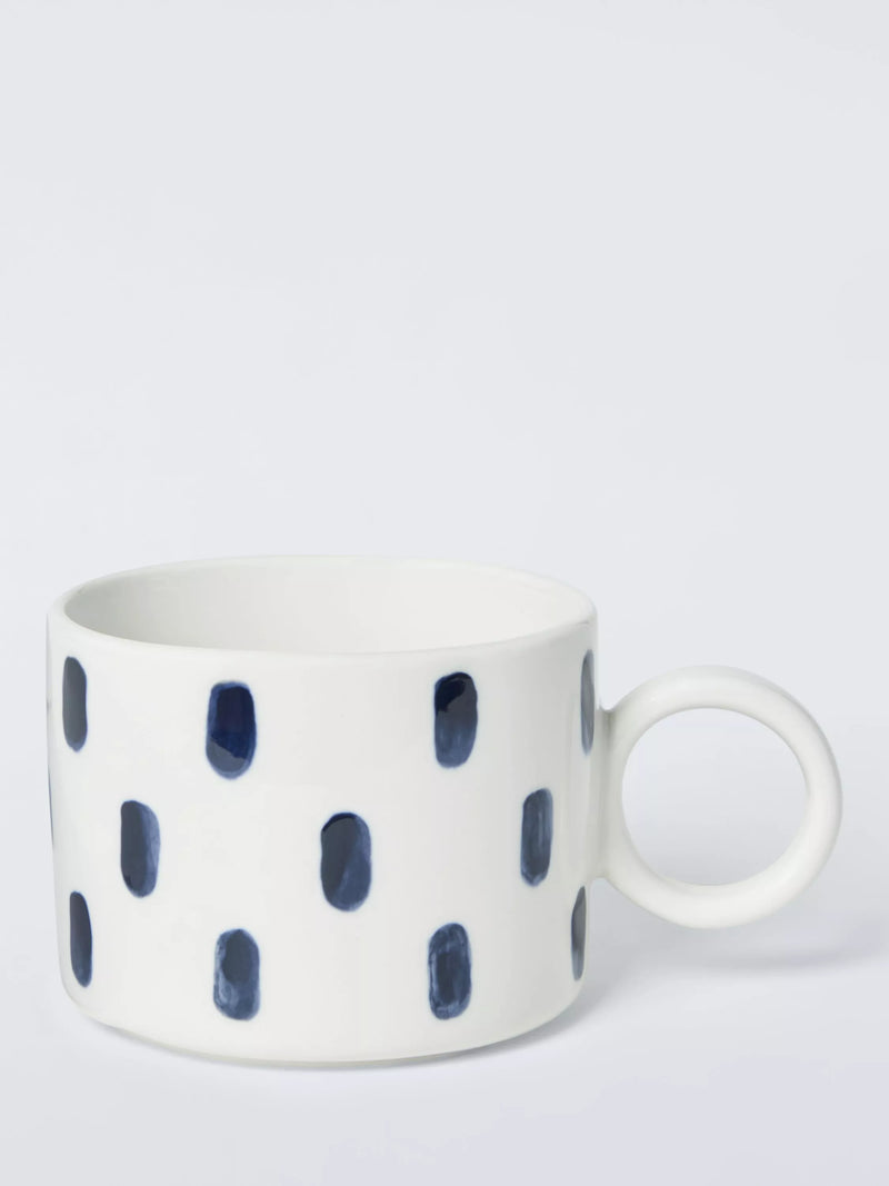 John Lewis blue stoneware mug 320ml, UK version