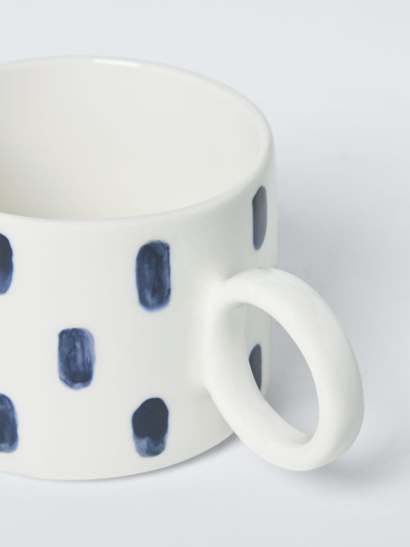 John Lewis blue stoneware mug 320ml, UK version