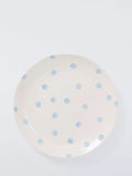 John Lewis hand painted stoneware side plate 22cm blue (British brand)
