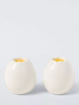 John Lewis John Lewis Egg Stoneware Salt & Pepper Shakers White- Buy online at McGrocer