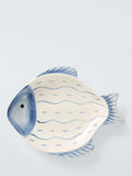 John Lewis hand painted fish serving dish 25cm, imported from the UK