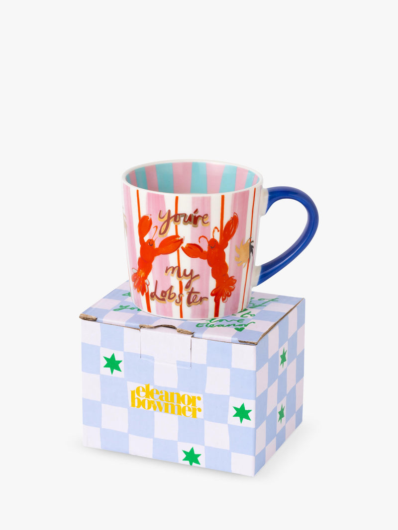 Eleanor Bowmer new bone china lobster mug 300ml, imported from the UK