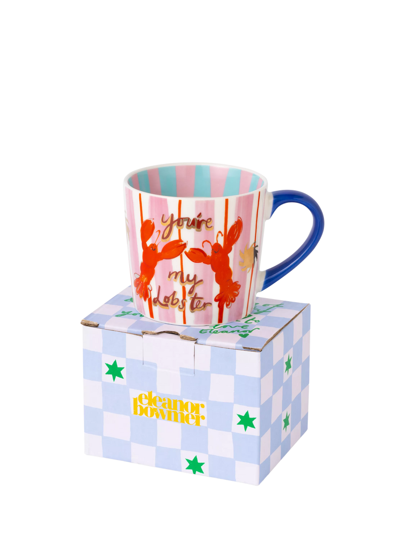 Eleanor Bowmer new bone china lobster mug 300ml, imported from the UK