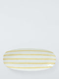 John Lewis stoneware platter hand painted yellow 30.5cm - British product