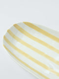 John Lewis stoneware platter hand painted yellow 30.5cm - British product