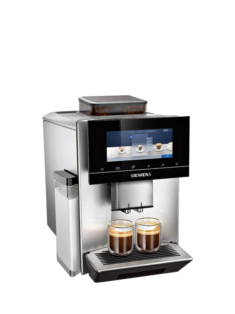 Siemens EQ900 fully automatic coffee machine stainless steel, UK version