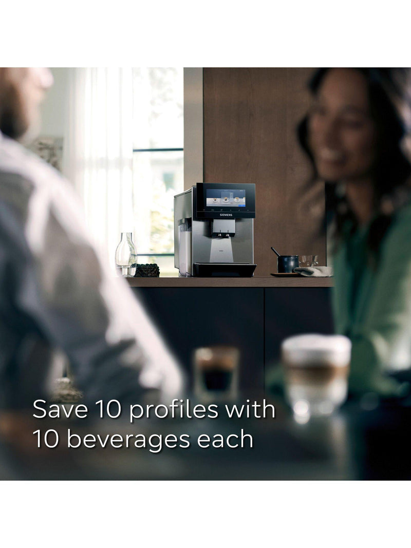 Siemens EQ900 fully automatic coffee machine stainless steel, UK version