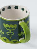 John Lewis green stoneware mug 385ml (British brand)