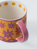 John Lewis stoneware mug yellow 385ml, imported from the UK