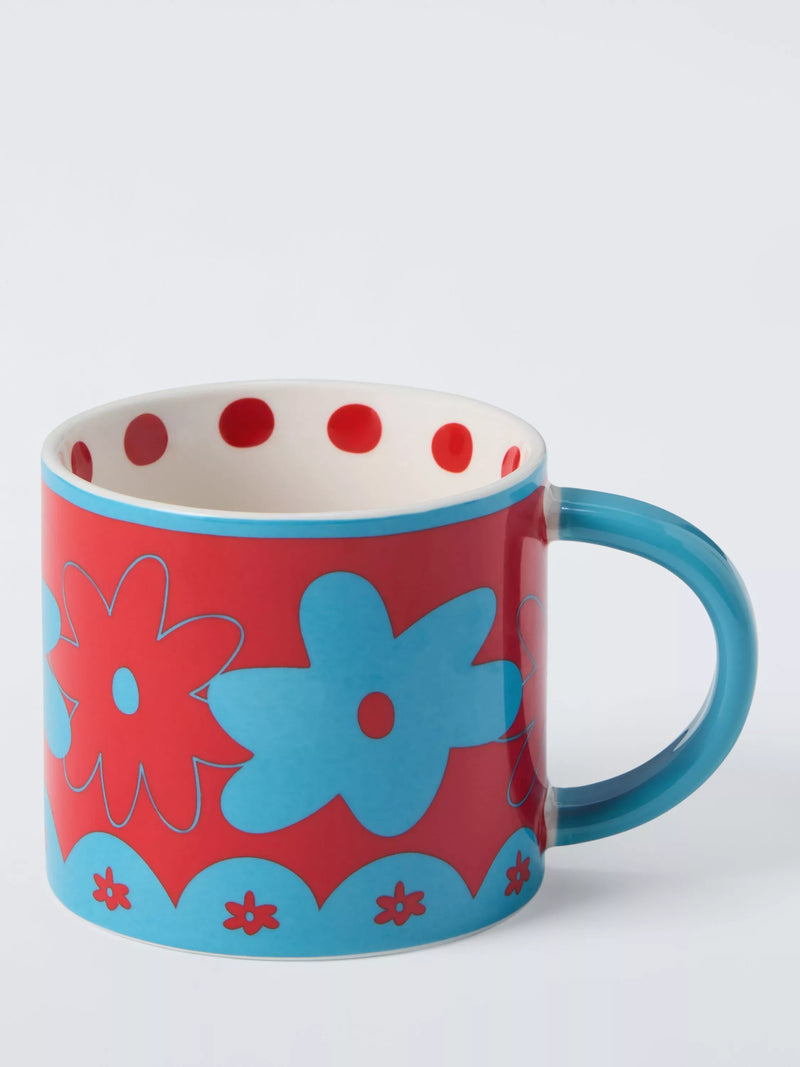 John Lewis stoneware mug red 385ml - British product