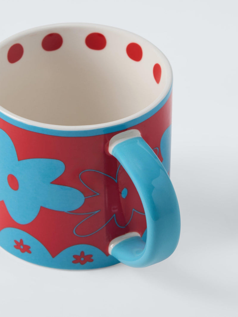 John Lewis stoneware mug red 385ml - British product
