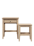Laura Ashley Calford nest of tables solid oak white-washed finish, UK version