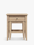 Laura Ashley Calford nest of tables solid oak white-washed finish, UK version