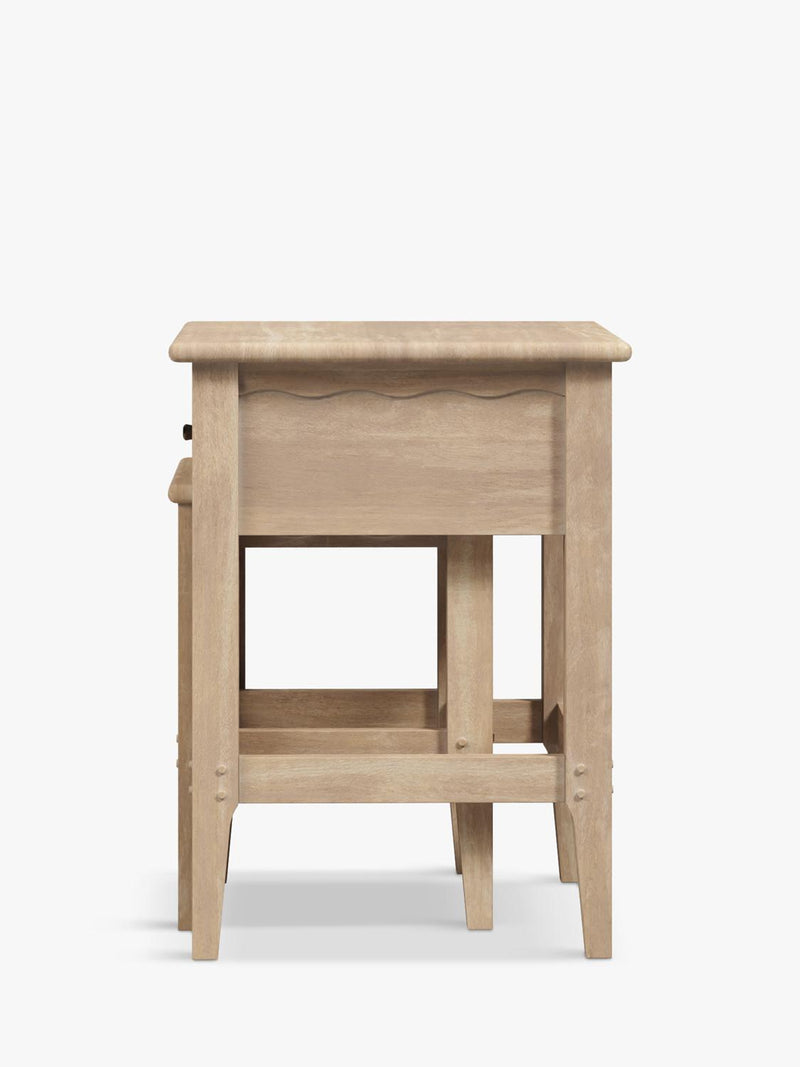 Laura Ashley Calford nest of tables solid oak white-washed finish, UK version