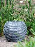 Kaemingk sphere solar water feature black stone effect LED, imported from the UK