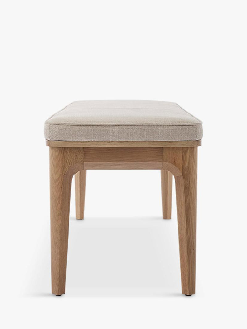 Swyft Model 01 dining bench oak oatmeal fabric (British brand)