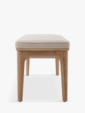 Swyft Model 01 dining bench oak oatmeal fabric (British brand)