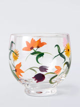 John Lewis John Lewis x Anine Cecilie Iversen Floral Glass Tumbler 225ml Clear/Multi- Buy online at McGrocer