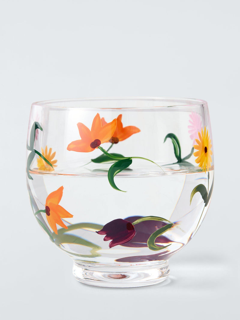 John Lewis floral glass tumbler 225ml, imported from the UK