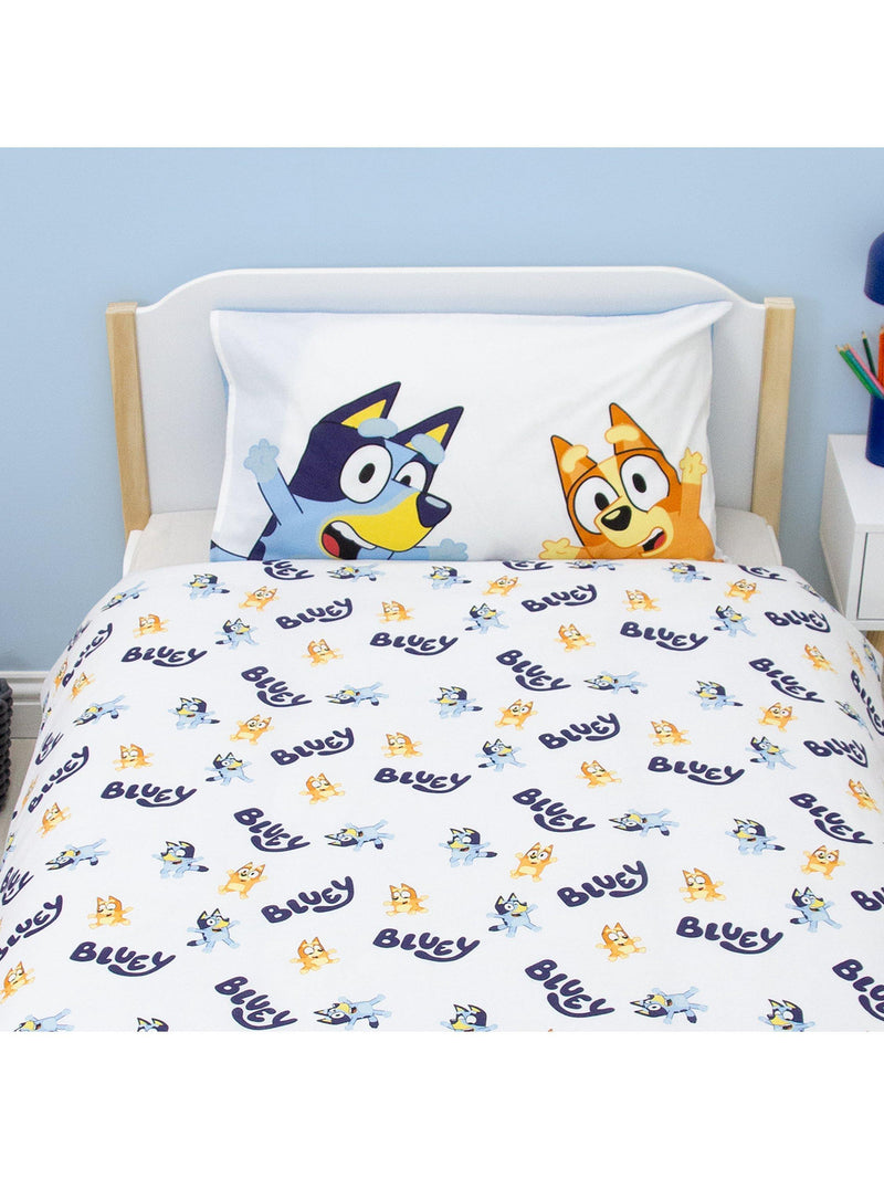 Bluey reversible duvet cover set single 135x200cm - British product