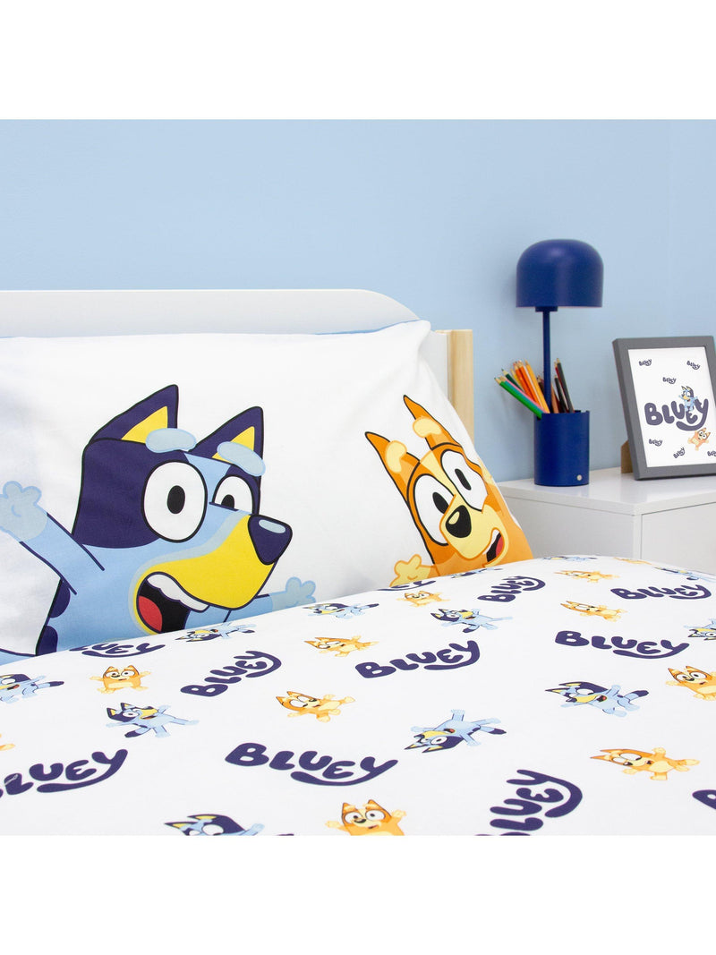 Bluey reversible duvet cover set single 135x200cm - British product