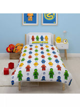 John Lewis LEGO Ninjago Reversible Cotton Duvet Cover and Pillowcase Set, Single- Buy online at McGrocer