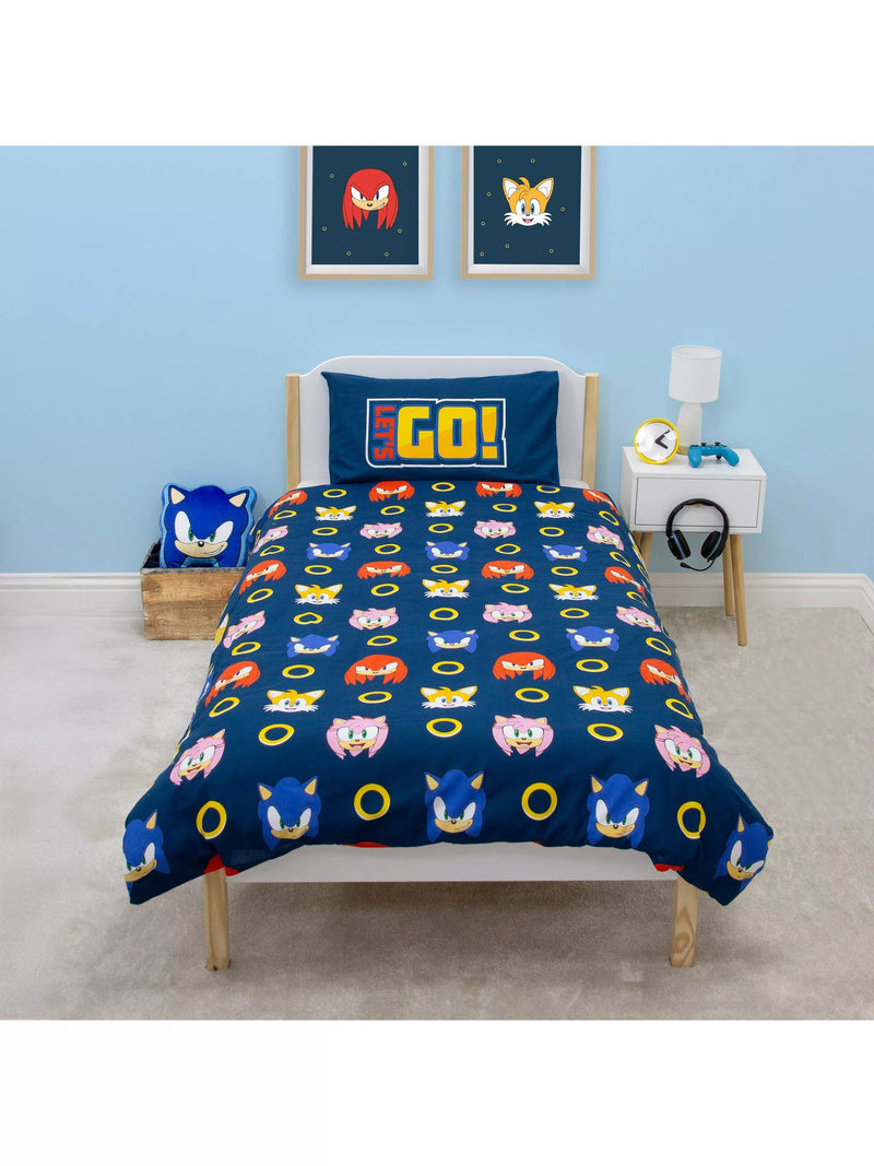 Sonic reversible bedding set for single beds, imported from the UK