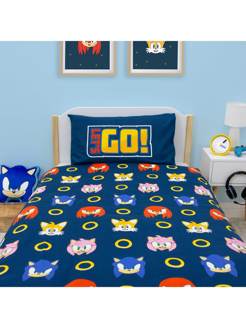 Sonic reversible bedding set for single beds, imported from the UK