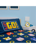 Sonic reversible bedding set for single beds, imported from the UK