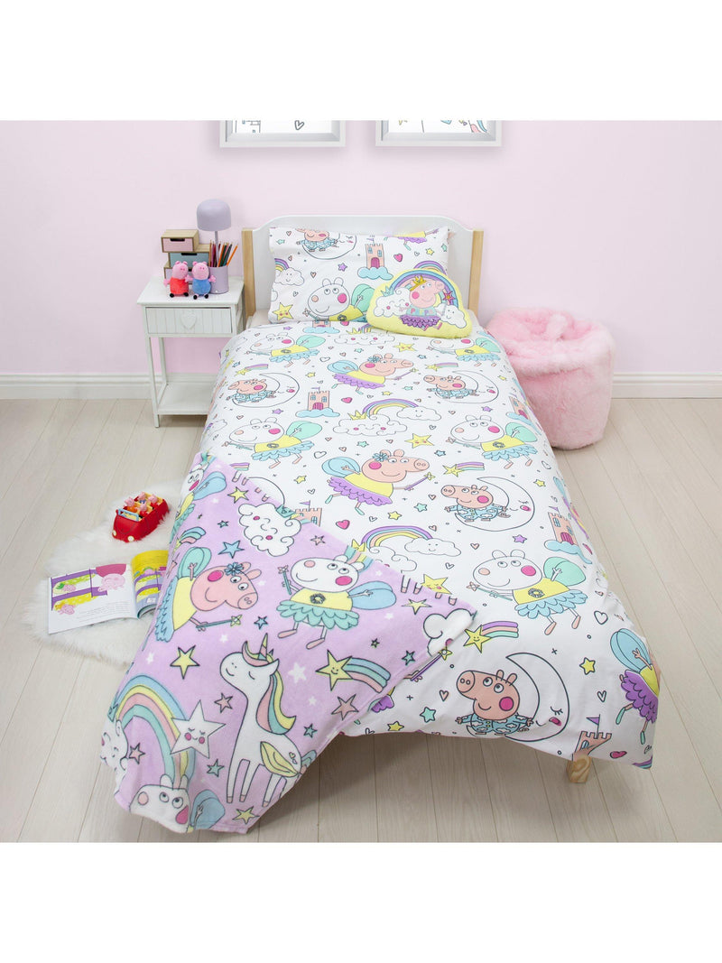 Peppa Pig reversible duvet cover set single size, UK version
