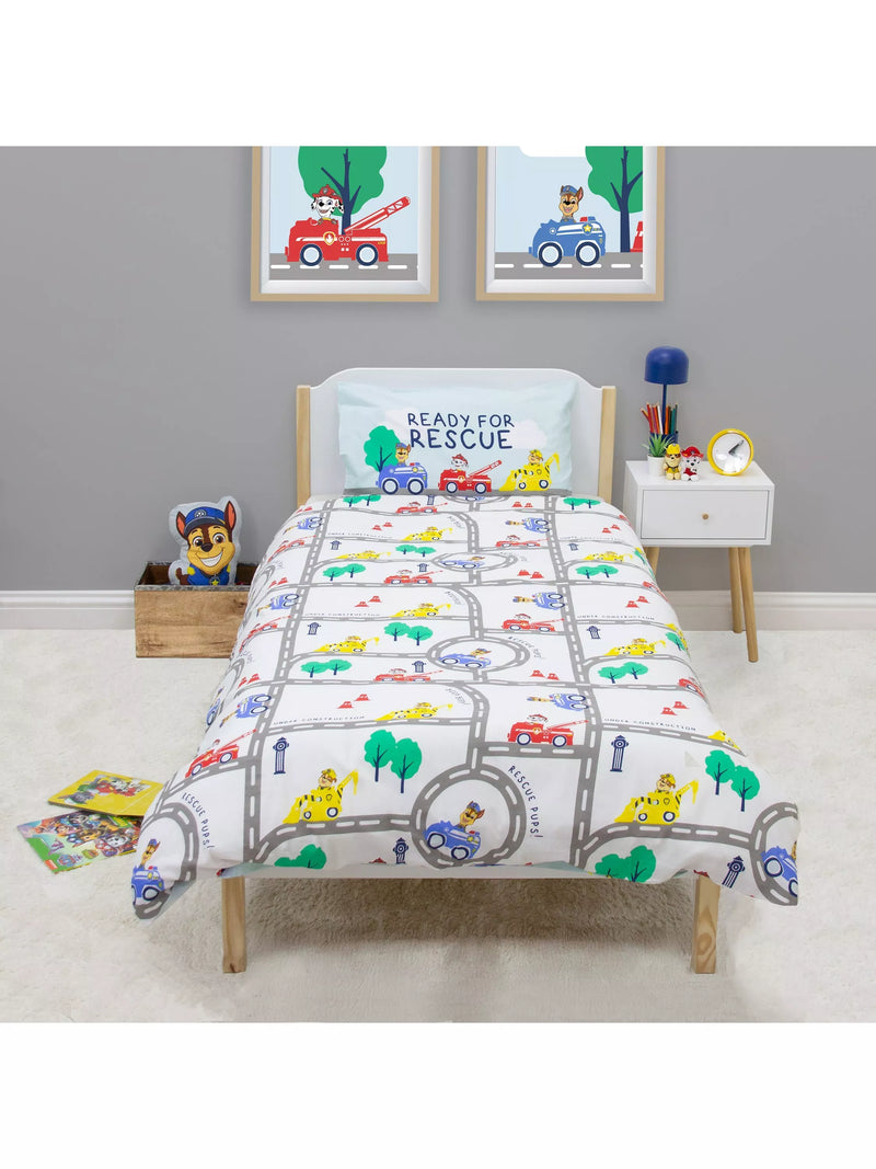 Paw Patrol reversible duvet cover set single, UK version