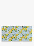 Pimpernel Amalfi Lemons placemat and coaster set of 6, UK version