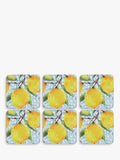 Pimpernel Amalfi Lemons placemat and coaster set of 6, UK version