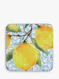 Pimpernel Amalfi Lemons placemat and coaster set of 6, UK version