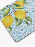 Pimpernel Amalfi Lemons placemat and coaster set of 6, UK version