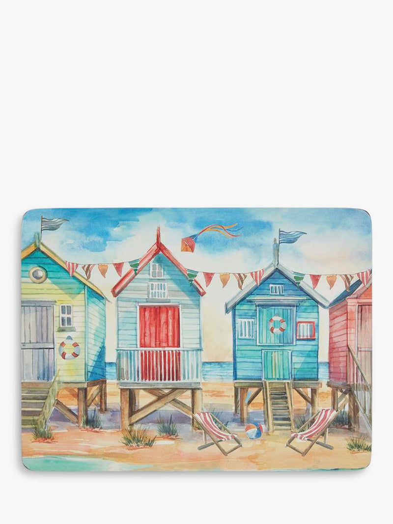 Pimpernel Beach Huts placemat set of 6 - British product