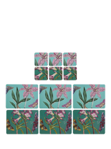 John Lewis Pimpernel Botanic Garden Flora & Fauna Cork-Backed Placemat and Coaster Set of 6- Buy online at McGrocer