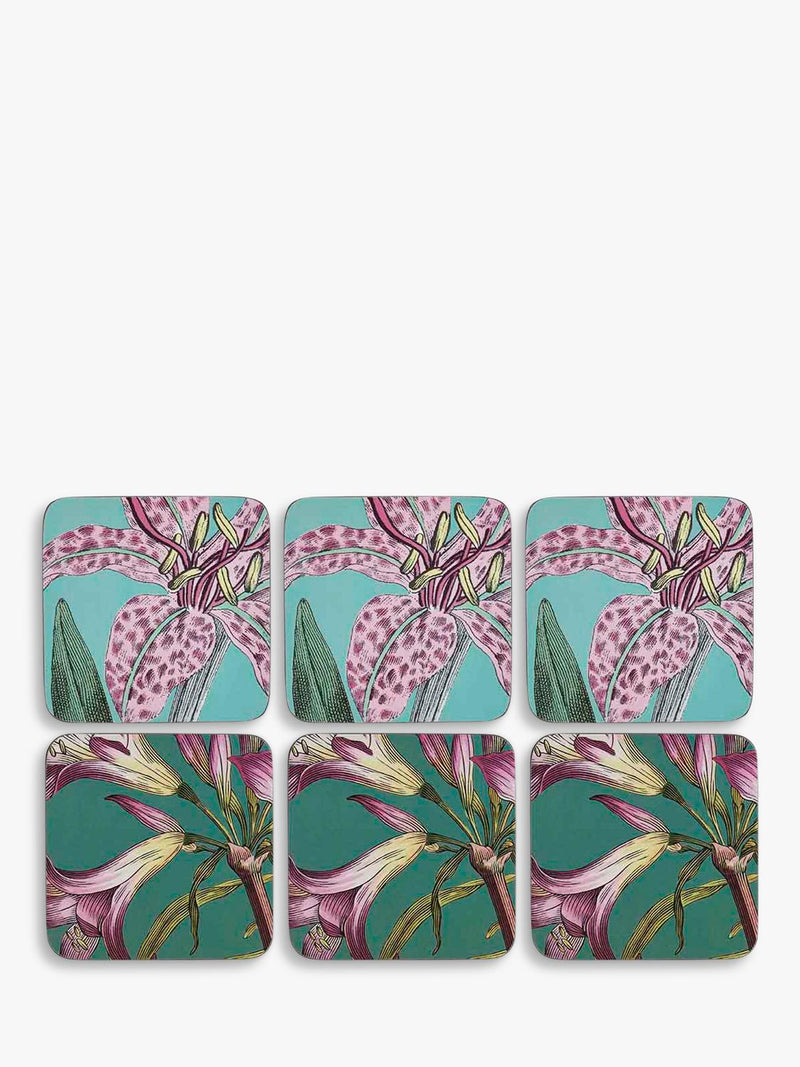 Pimpernel Botanic Garden Flora & Fauna placemat set, cork-backed - British product
