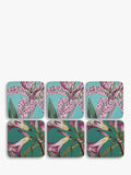 Pimpernel Botanic Garden Flora & Fauna placemat set, cork-backed - British product