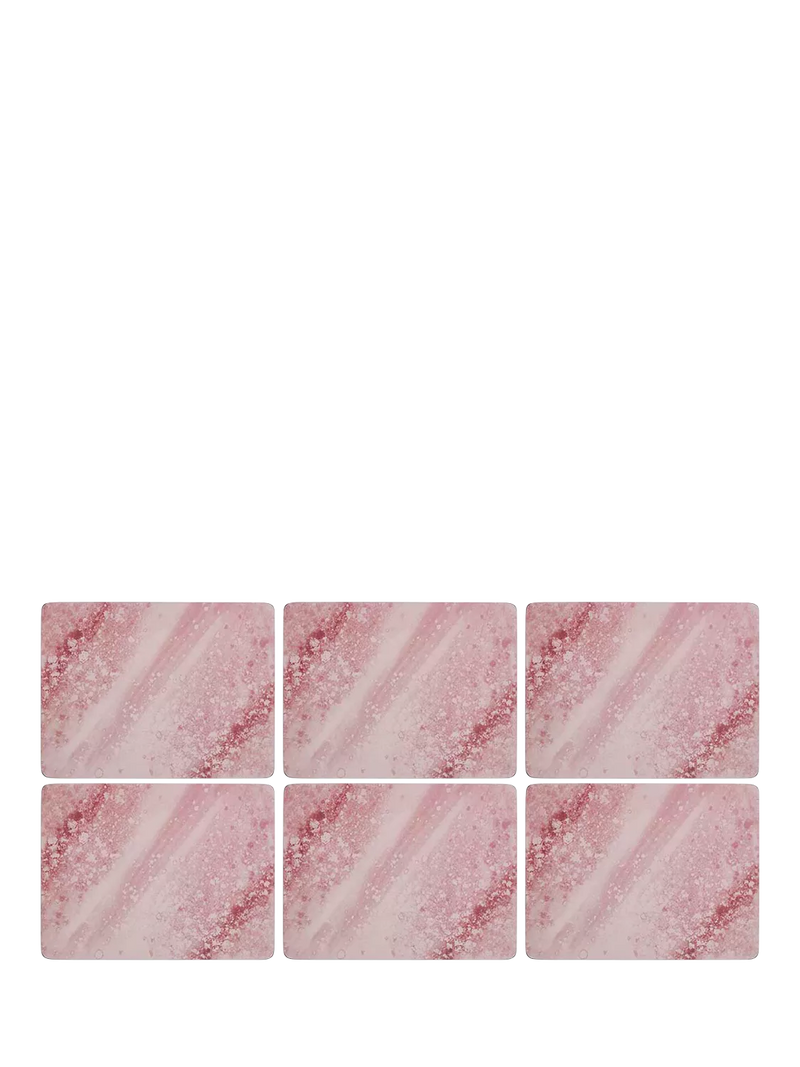 Pimpernel Rose Quartz cork-backed placemat and coaster set - British product