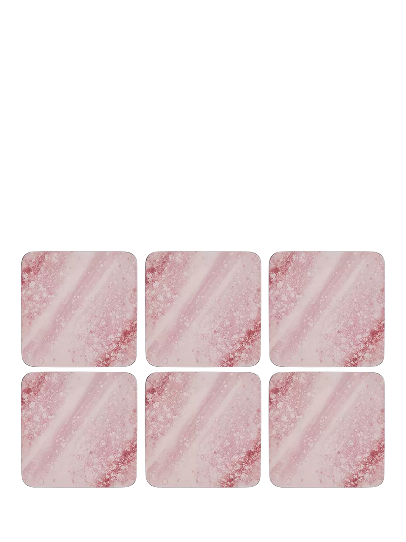 Pimpernel Rose Quartz cork-backed placemat and coaster set - British product