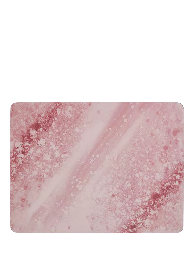Pimpernel Rose Quartz cork-backed placemat and coaster set - British product