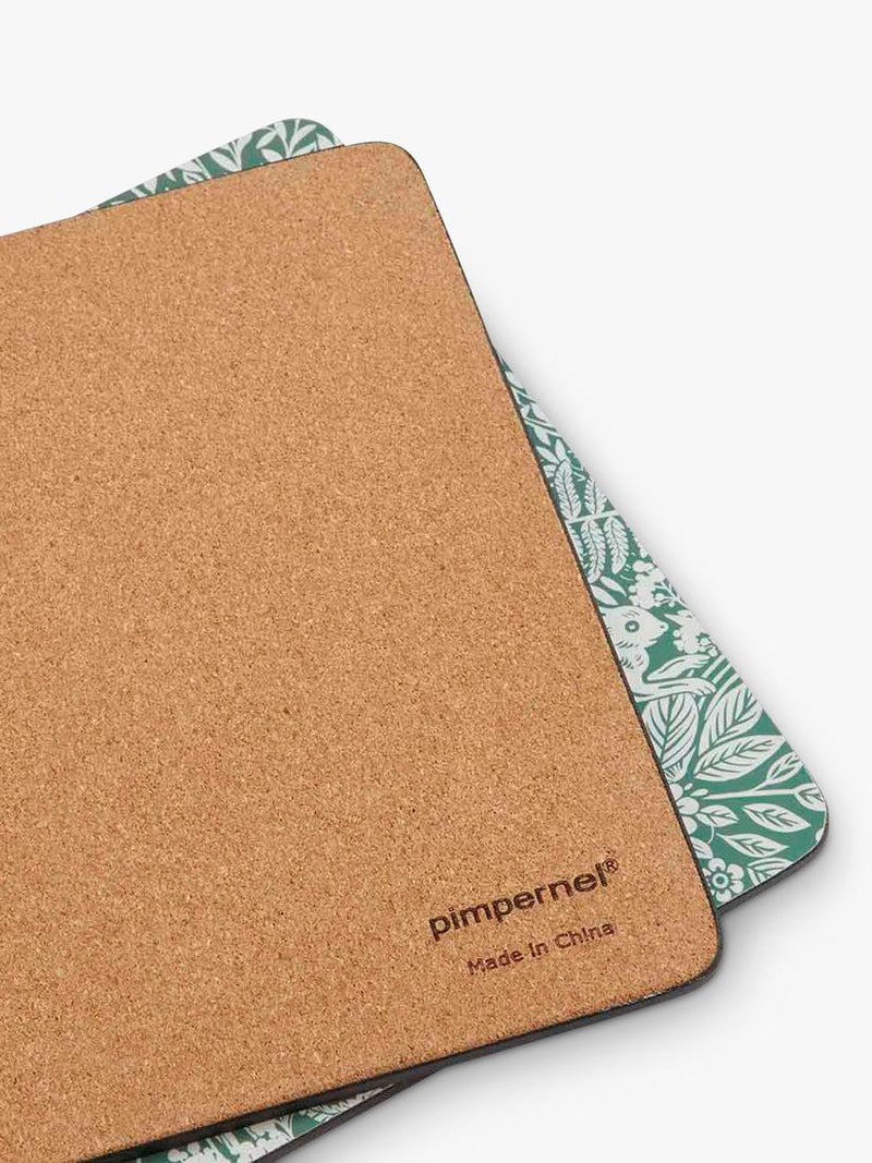 Pimpernel tapestry sage placemat coaster set (British brand)