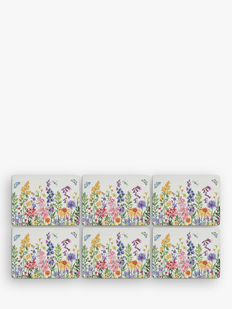 Pimpernel Wildflowers placemat and coaster set - British brand